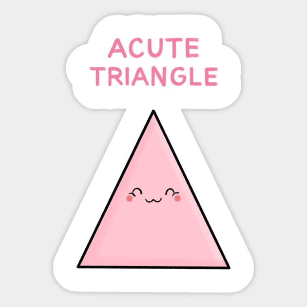 Acute Triangle Sticker by CarlBatterbee